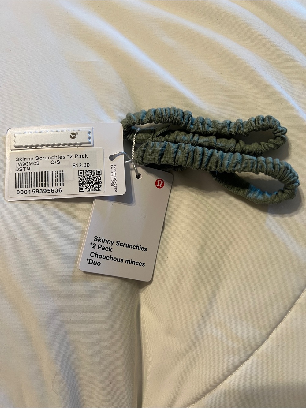 lululemon athletica Skinny Scrunchies 2-Pack - Sage